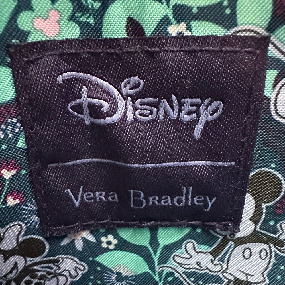 Vera Bradley Disney Mickey Minnie Mini Backpack Crossbody Quilted Floral Purple - Picture 7 of 10